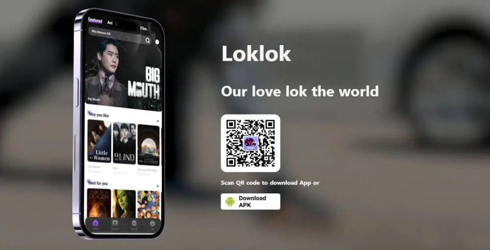 Loklok Scan QR code to download App 
