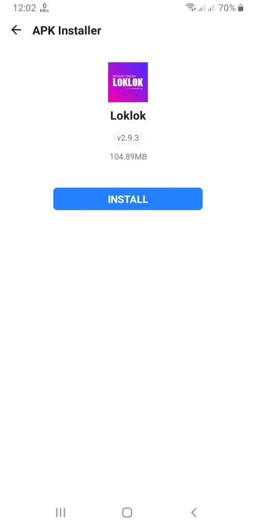 Lok lok App install on Android Phone